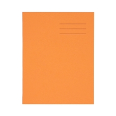 9x7" Exercise Book 80 Page, 10mm Squared, Orange - Pack of 100